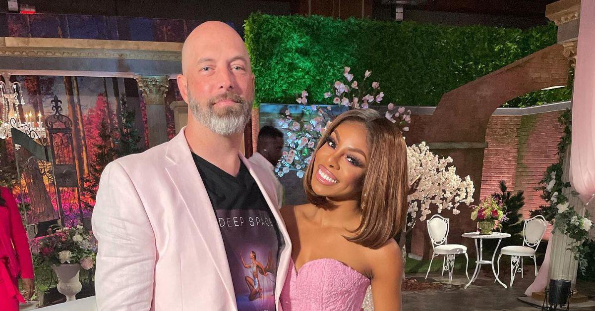 (l-r): Chris Bassett and Candiace Dillard at the 'RHOP' reunion.