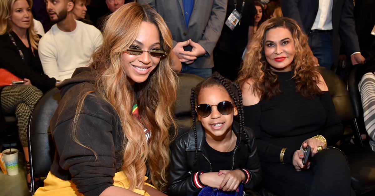 Beyoncé, Blue Ivy, and Tina Knowles in 2018