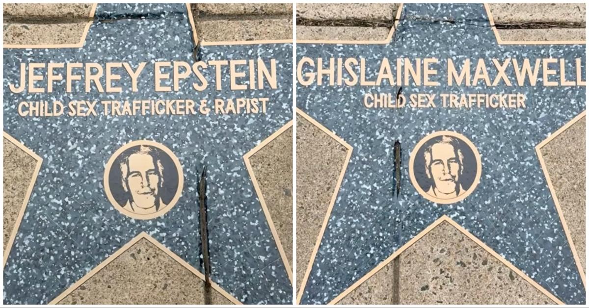 A Jeffrey Epstein Walk of Shame Display Appears in Washington, D.C.