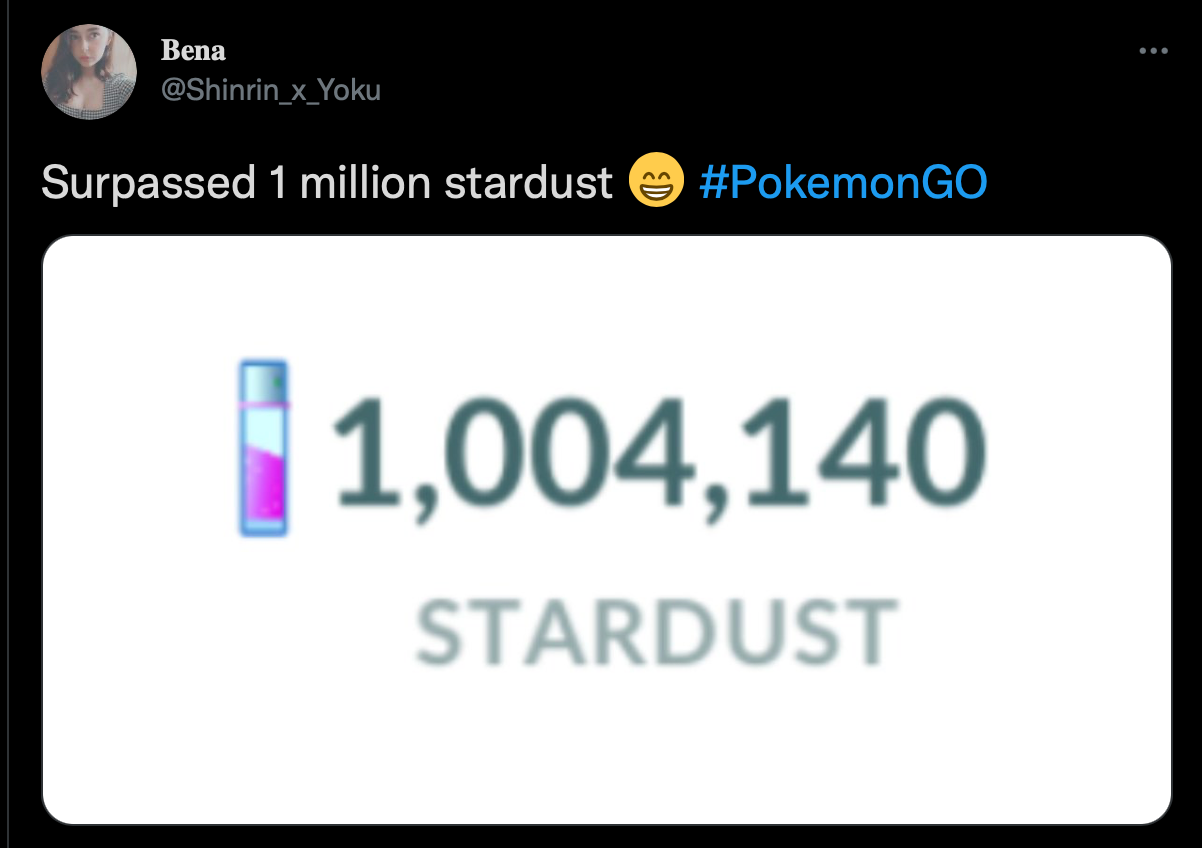 pokemon go stardust