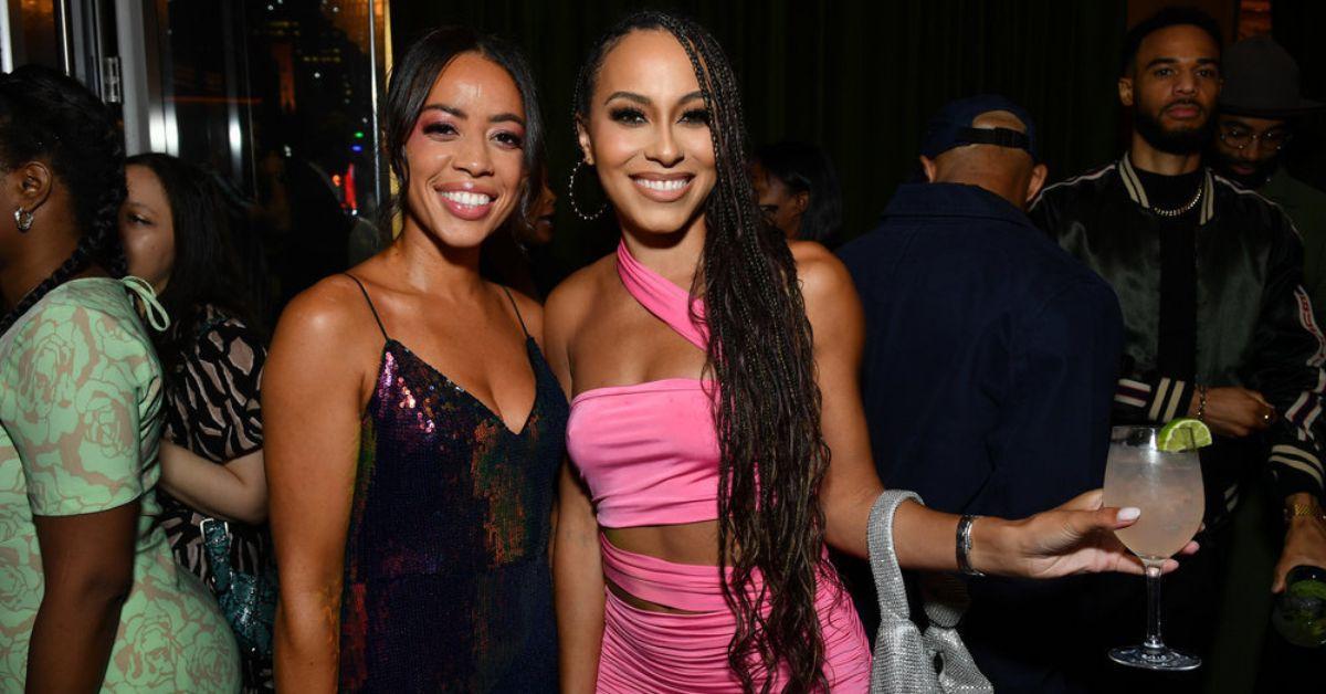 Summer Thomas and Shanice Henderson pose together at the 'SHMV' Season 1 premiere party