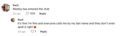 A commenter who's work email would be Rkelley