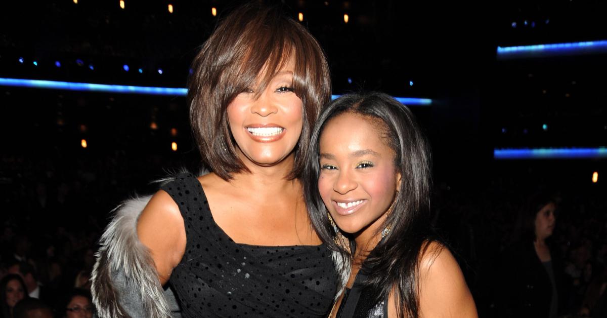 Whitney Houston and her daughter, Bobbi Kristina Brown, at the 2009 AMAs.