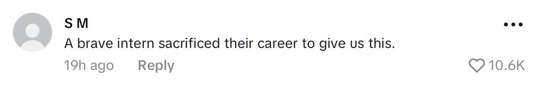 A comment on the "SS" spelling error on Pete Hegseth's name card.