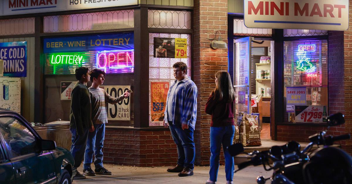 Billy Sparks stands outside the Mini Mart with Missy 