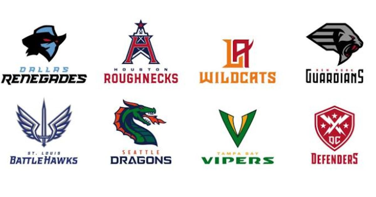 A Potential Look at the Secondary Logos for Each XFL Team