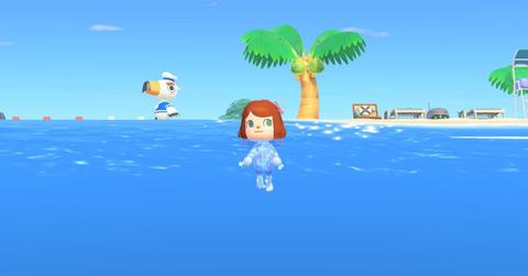 how to go diving acnh