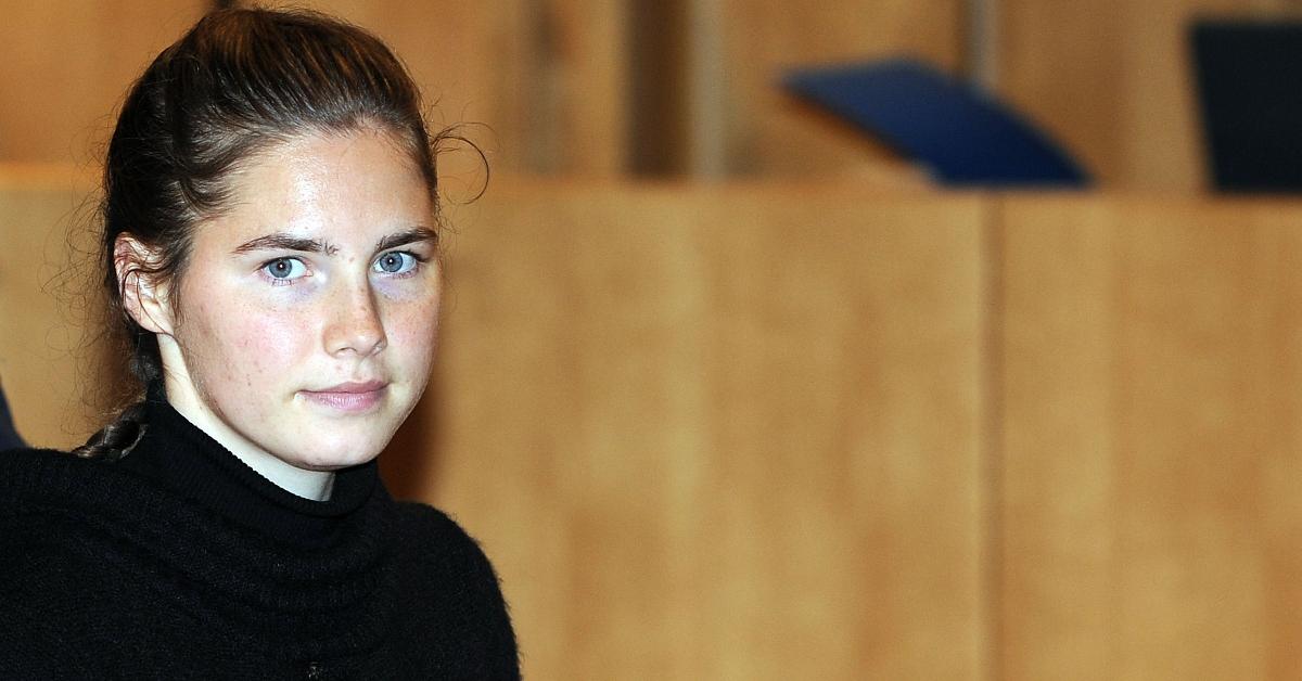  Amanda Knox attends the Meredith Kercher murder trial for the closing arguments on Dec. 1, 2009