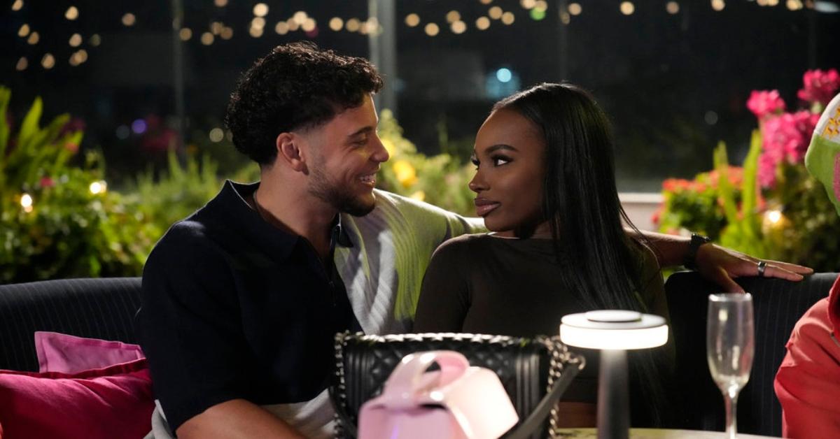 (l-r): Kenny Rodriguez and JaNa Craig on 'Love Island: Beyond the Villa'