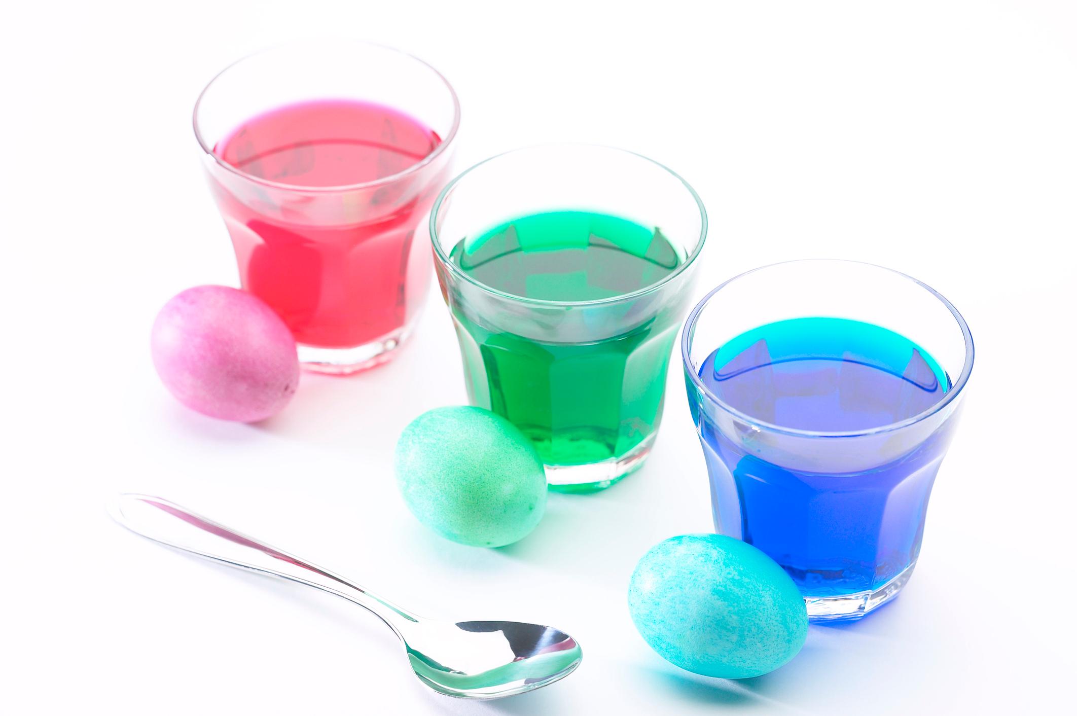 dyed eggs