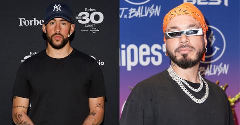 (l-r) Bad Bunny and J Balvin