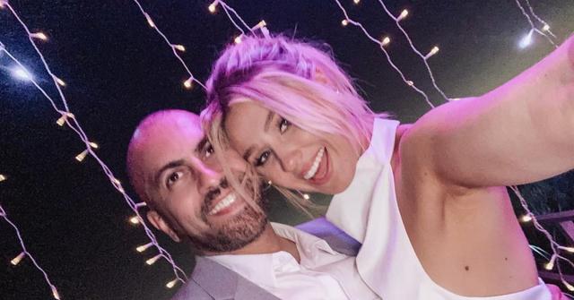 Madisson and Ish at their engagement party.