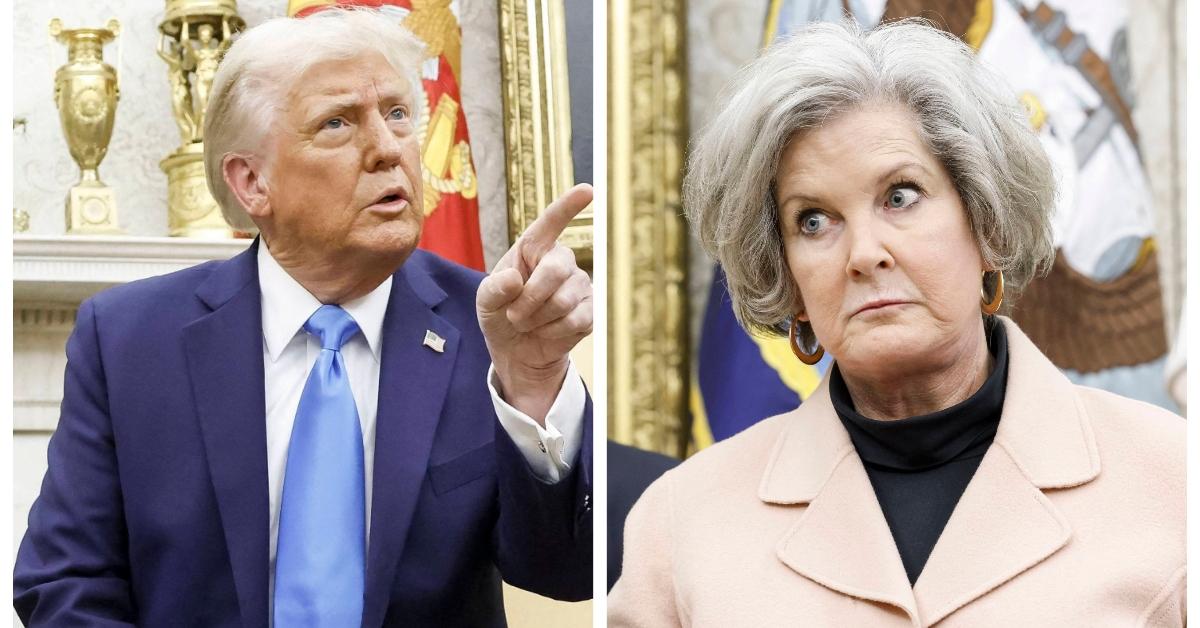 (L-R): President Donald Trump; White House Chief of Staff Susie Wiles