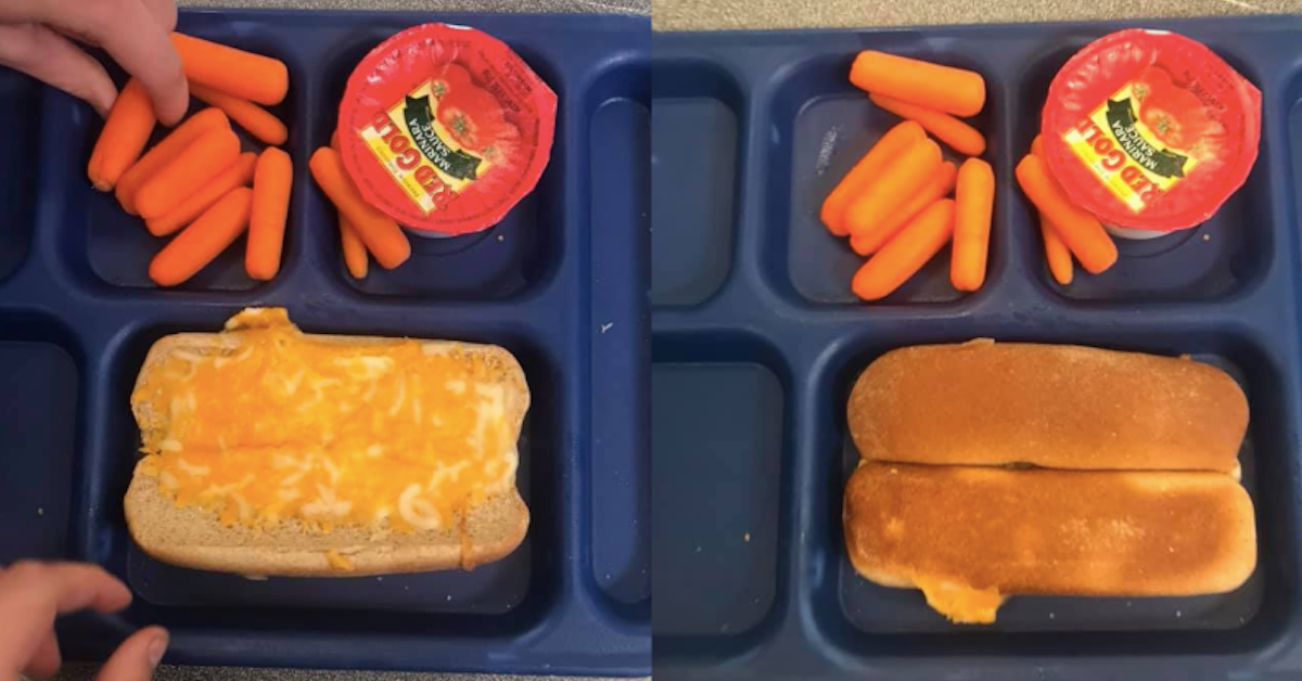 Photo Of Student's 'Pathetic' School Lunch Goes Viral And Outrages Parents