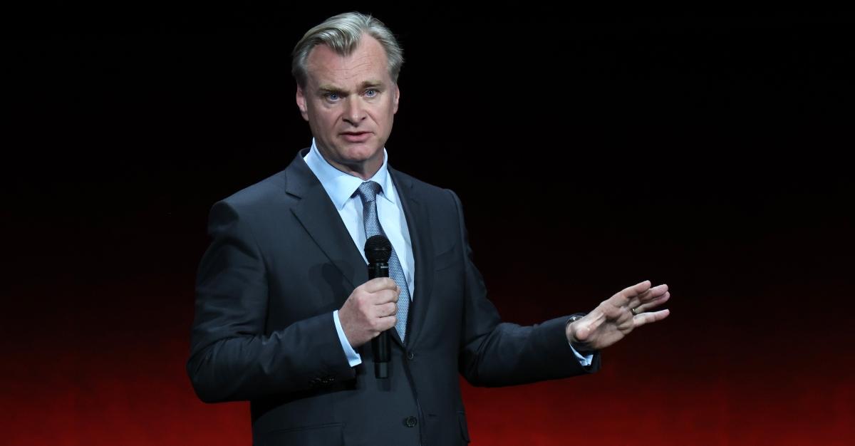 Christopher Nolan promotes the upcoming film "Oppenheimer" during the Universal Pictures and Focus Features presentation during CinemaCon