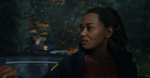 Close-up of FBI profiler Saga Anderson in 'Alan Wake 2.'