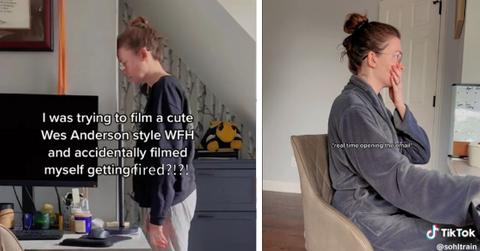 Woman Accidentally Films Herself Getting Laid Off Wes Anderson Style