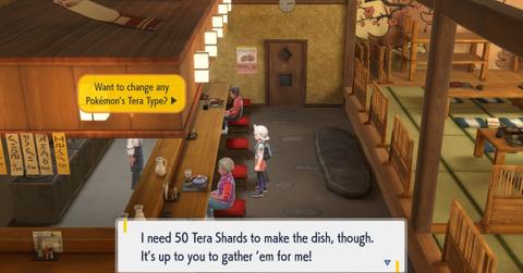 Changing a Pokémon's Tera type in 'Scarlet' and 'Violet'