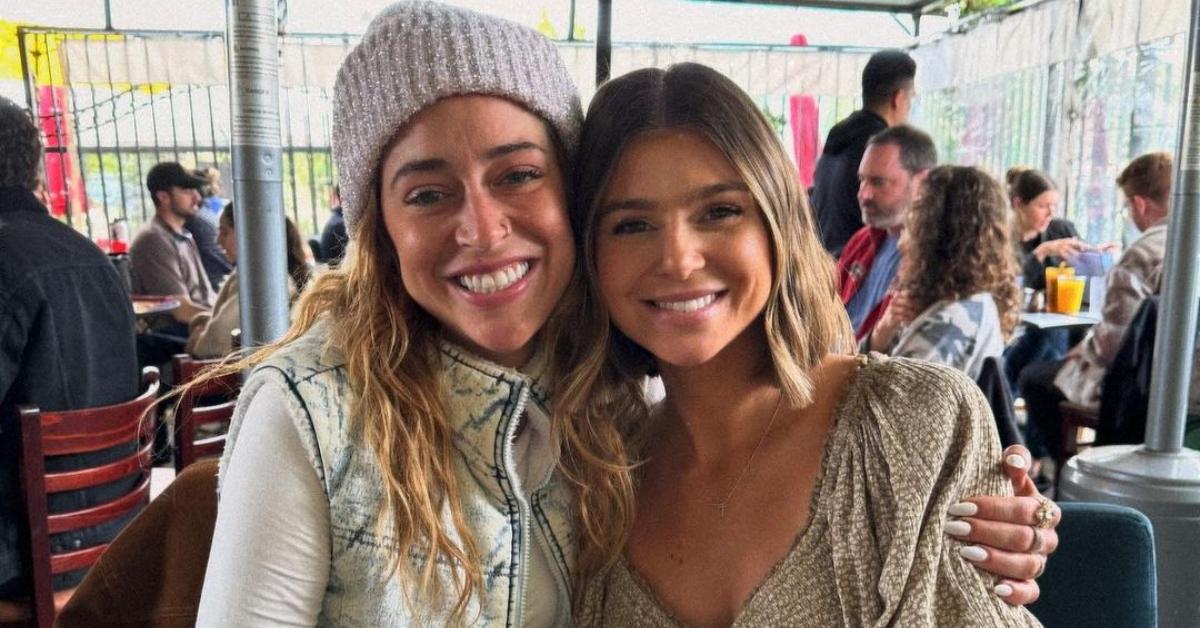 Jo Wenberg and Rachel Leviss sit together in a restaurant