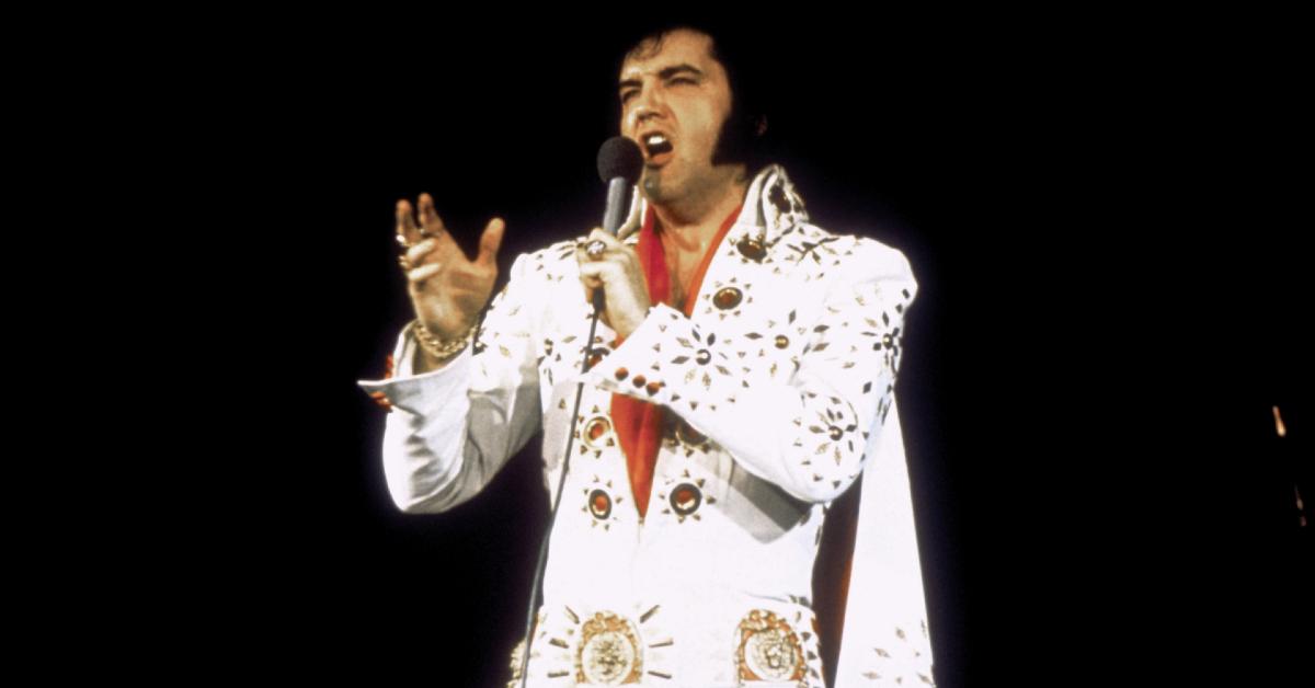 Elvis Presley performing