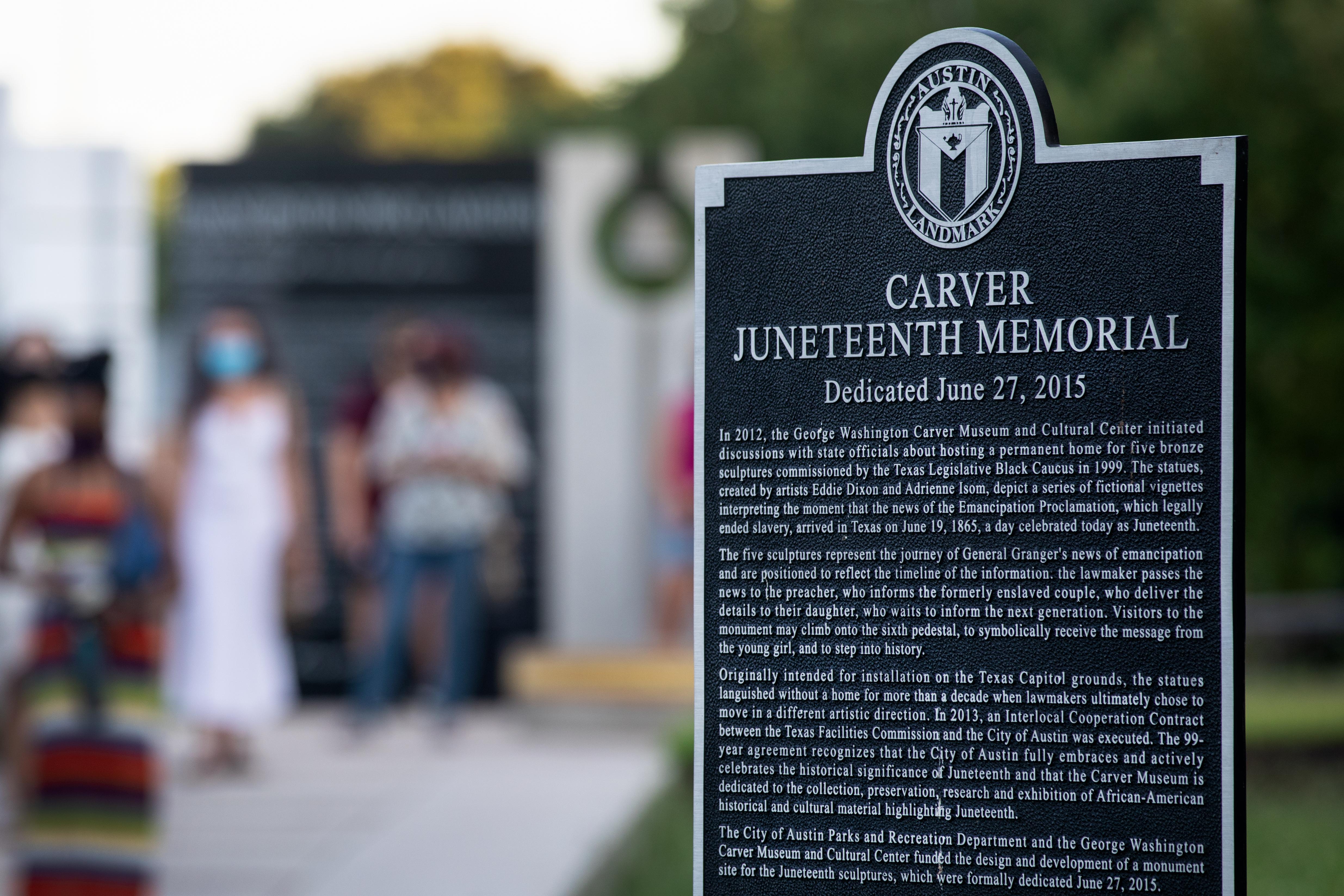 A Juneteenth memorial 