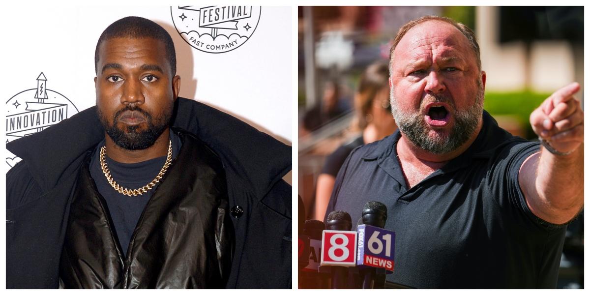 Kanye West and Alex Jones