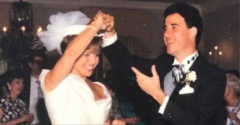 Katie Couric and Jay Monahan dance at their wedding.