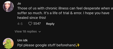 woman warns against influencer tips