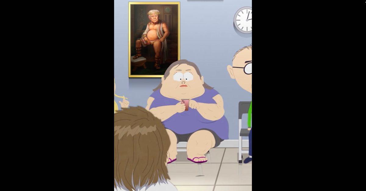 Photo of Trump featured in 'South Park' Season 27, Episode 2.