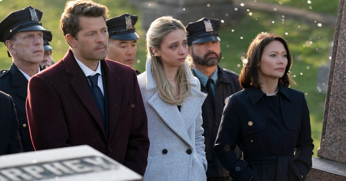 (L-R): Misha Collins as Harvey Dent, Anna Lore as Stephanie Brown and K.K. Moggie as Cressida Clark