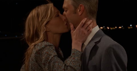 Rollins and Carisi share a kiss in 'SVU's Season 22 finale