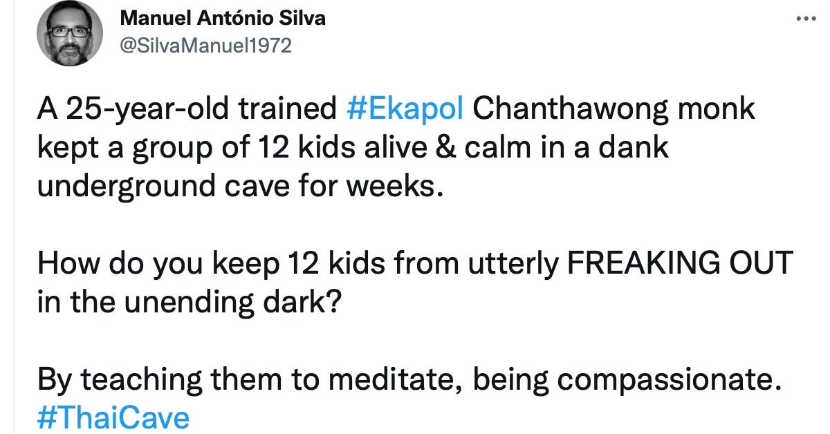 A tweet about Ekapol Chanthawong