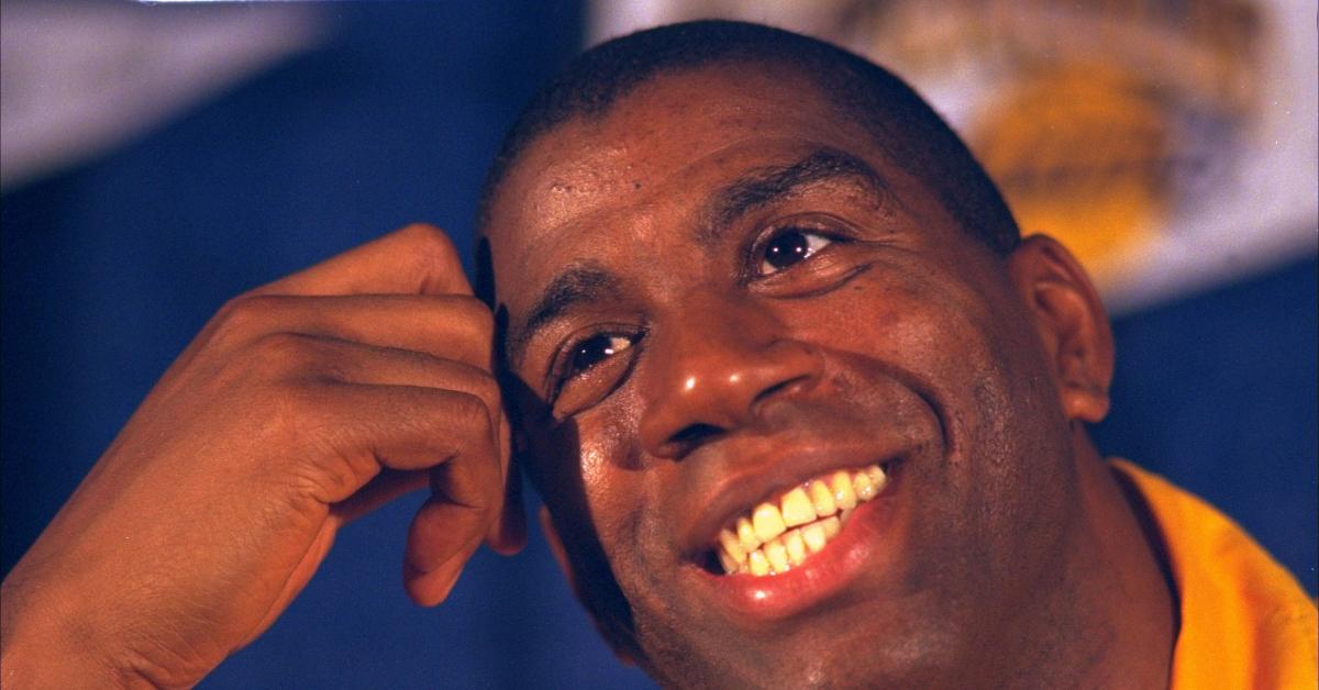 Magic Johnson on Jan. 30, 1996