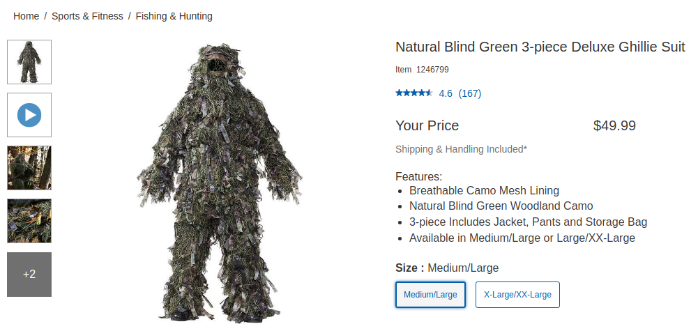 costco ghillie suit