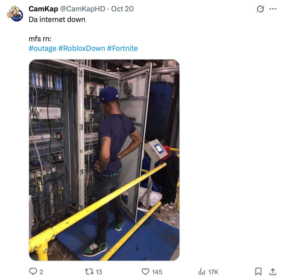 An AWS outages meme