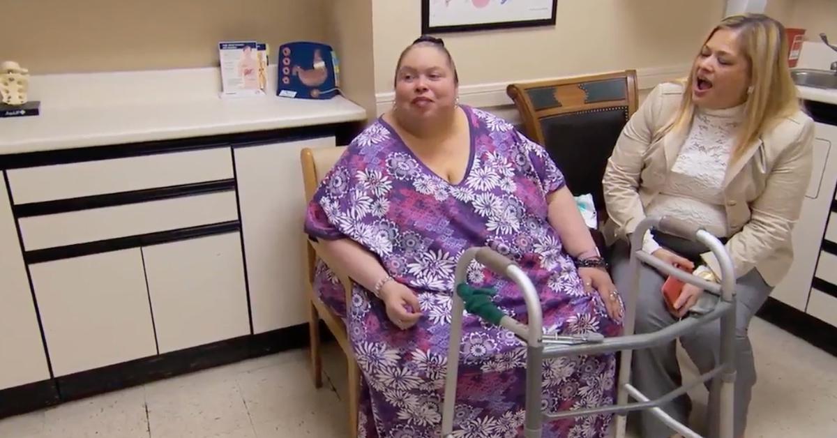 Cindy Vela from 'My 600-lb Life' at Dr. Now's office.