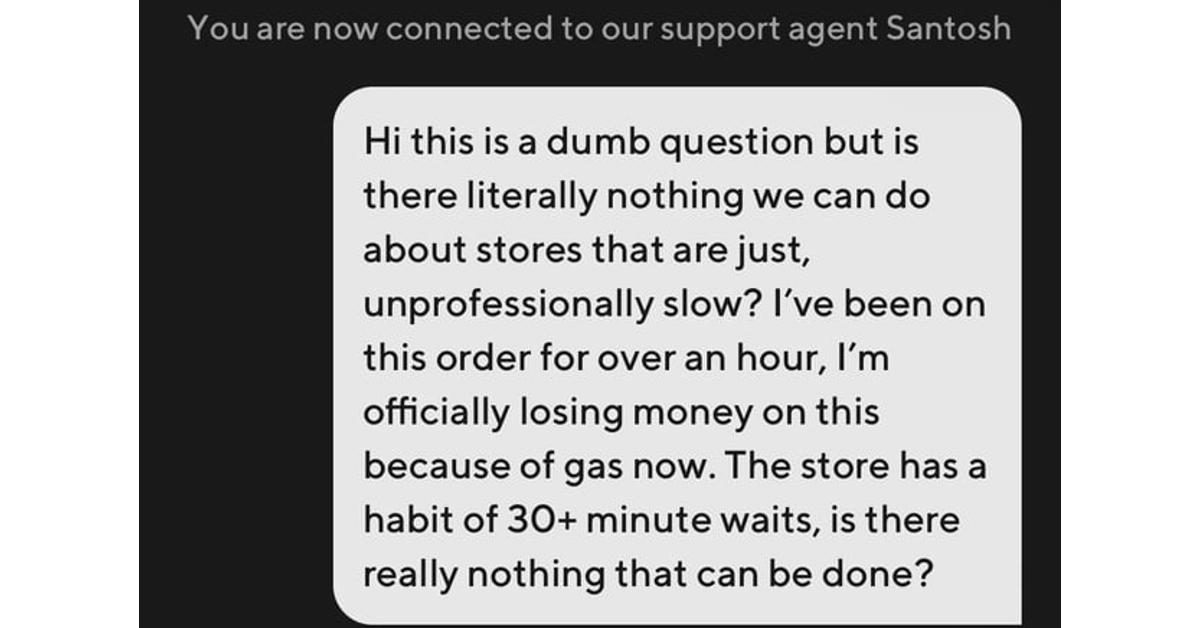 Finance Ls on X: Doordash support is insane