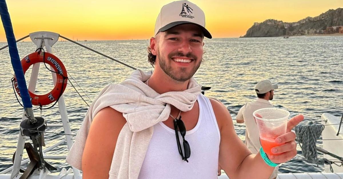 Austin from The Bachelorette on a boat