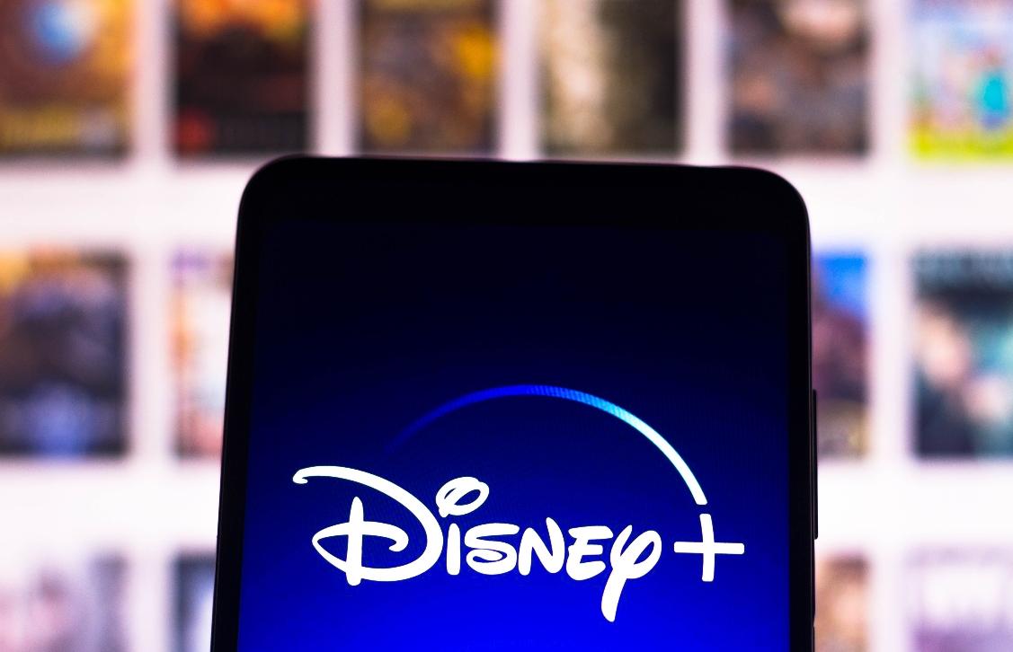  Disney+ (Disney Plus) logo seen displayed on a smartphone screen.