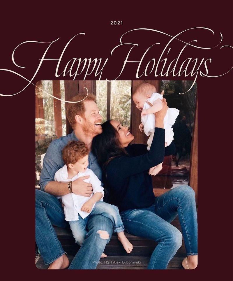 harry meghan christmas card 2021