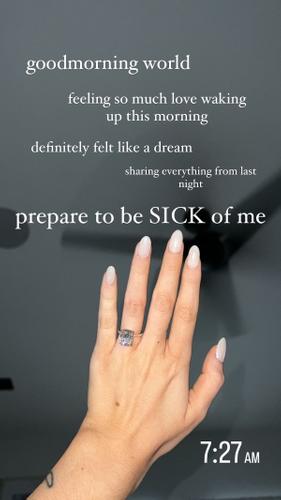 Natalie Joy's engagement ring