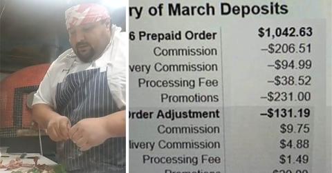 Food Truck Owner Shares How Much GrubHub Deducted From Earnings to Encourage People Not to Use Delivery Apps