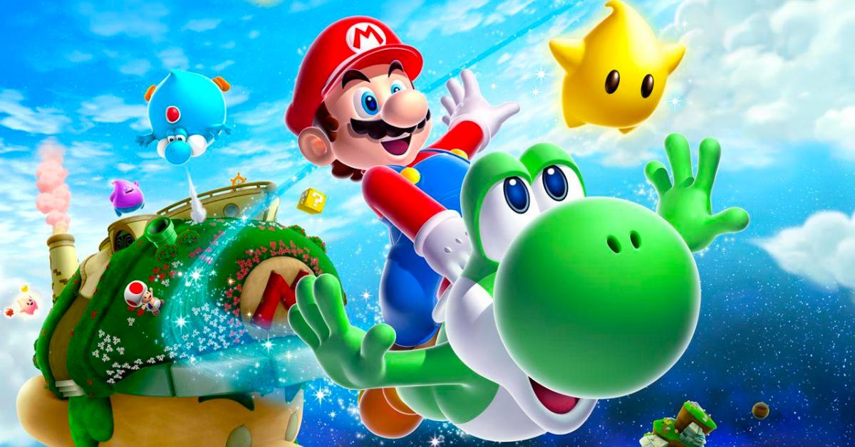 Mario and Yoshi in 'Super Mario Galaxy 2'