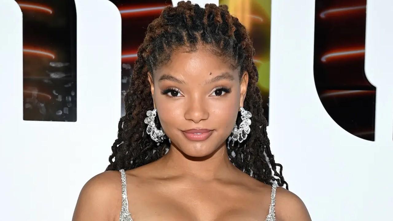 Halle Bailey at the Miu Miu Womenswear Spring/Summer 2022 show as part of Paris Fashion Week on Oct. 5, 2021