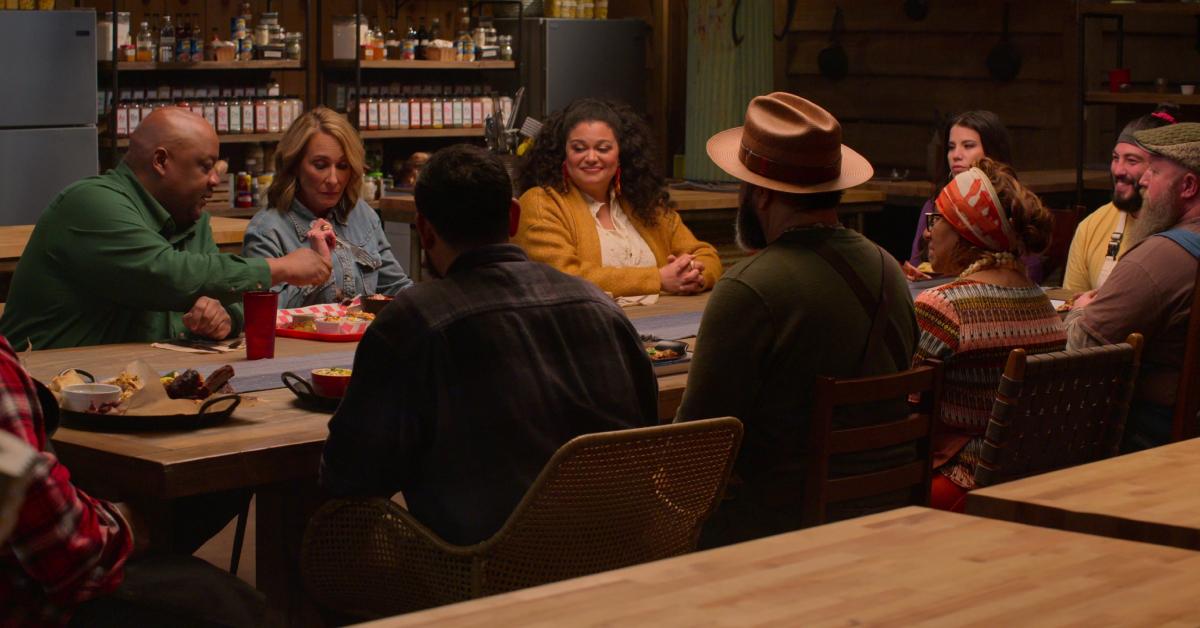 L to R) Kevin Bludso, Melissa Cookston, Michelle Buteau, Michelle Lundstrom, Logan Sandoval, and Johan Caddell