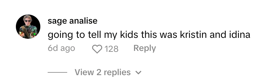 A TikTok comment about a kids 'Wicked' musical