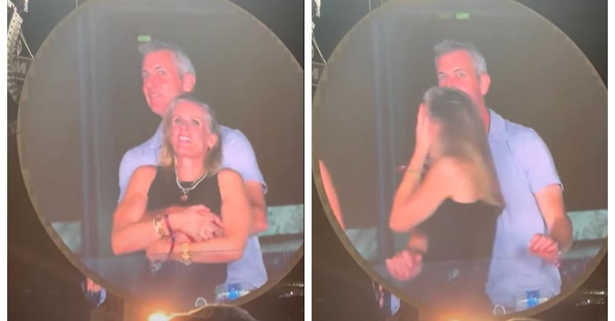Kristin Cabot and Andy Byron at a Coldplay concert