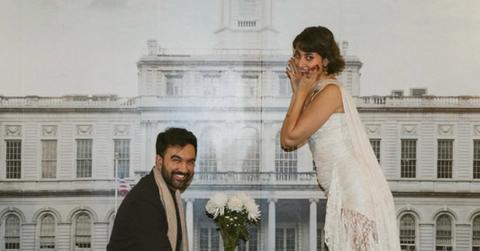 (l-r): Zohran Mamdani and his wife, Rama Duwaji