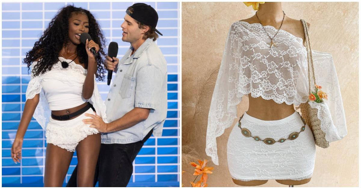 trinity white lace top shein
