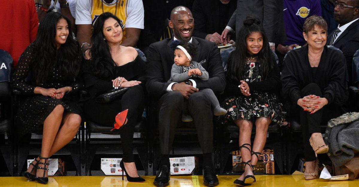 Kobe Bryant dons teal suit out with wife Vanessa in LA